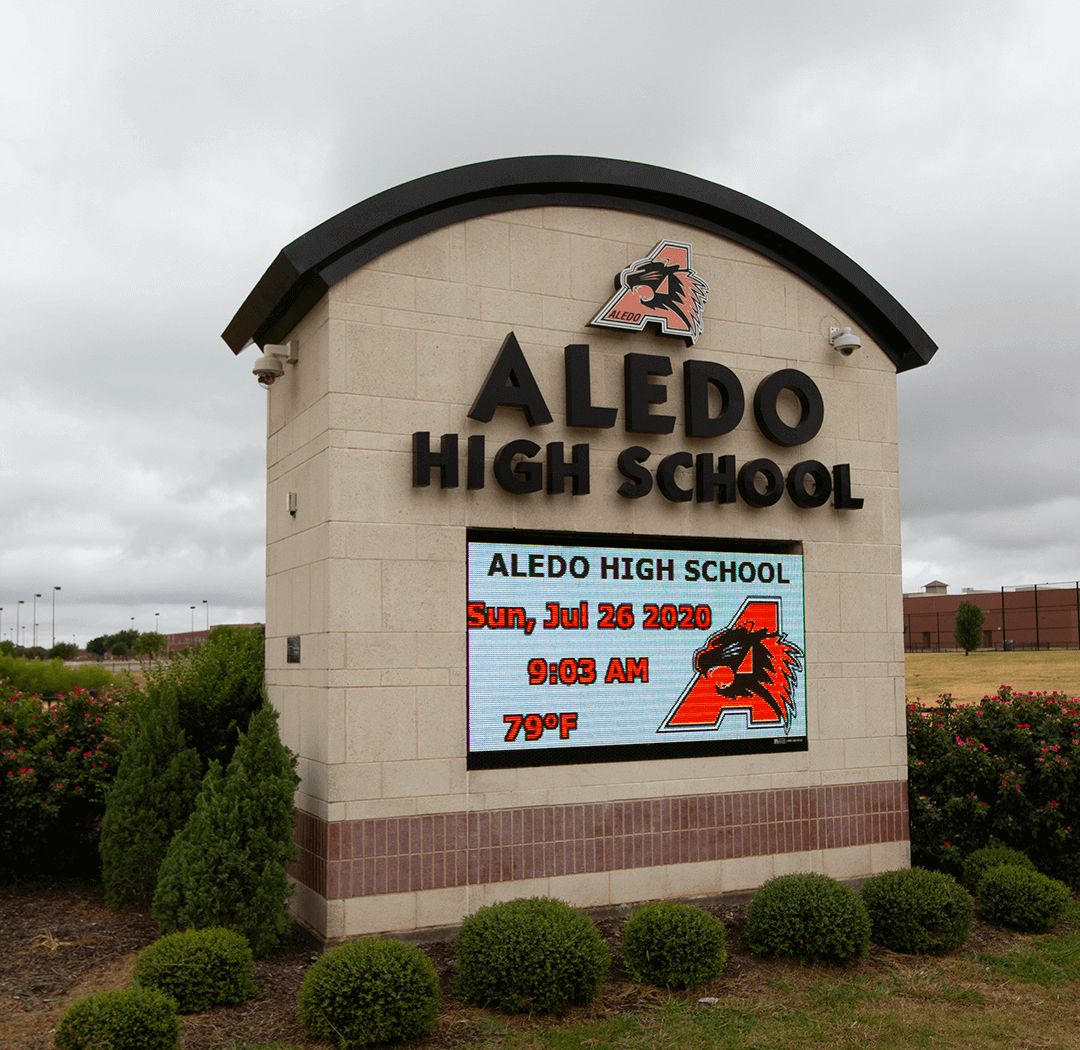 aldero school sign