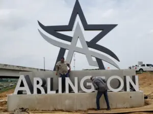 arlington tx monument sign