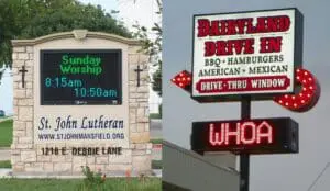 monument vs pylon sign
